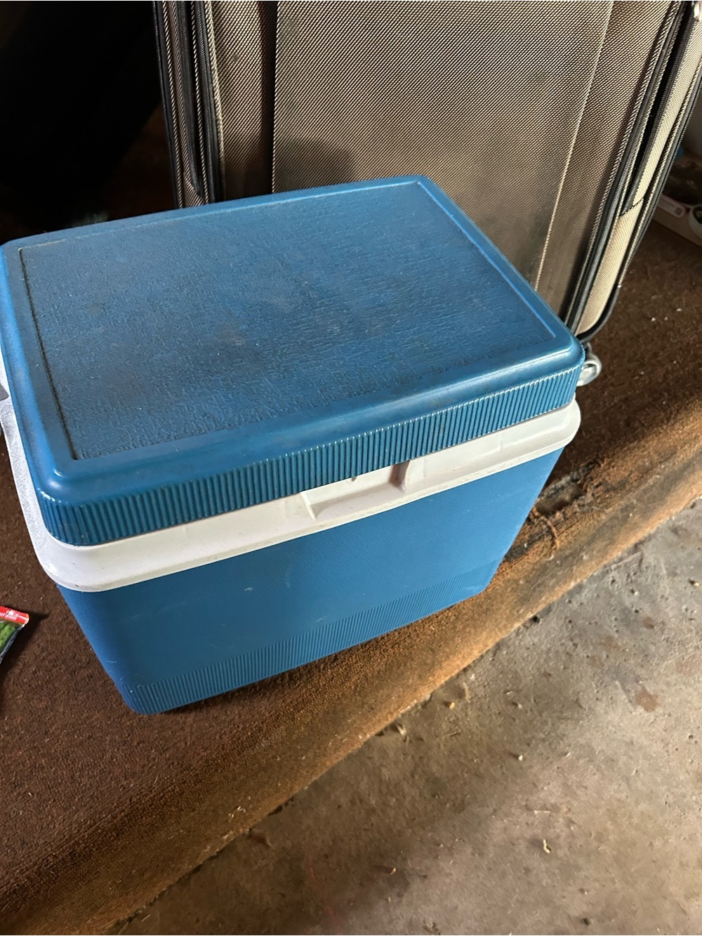 Portable Blue Insulated Cooler Chest - Food & Drink Storage